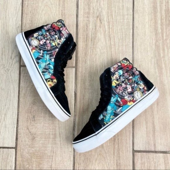 VANS Disney Alice In Wonderland Sneakers Lmtd Ed. - Picture 2 of 13